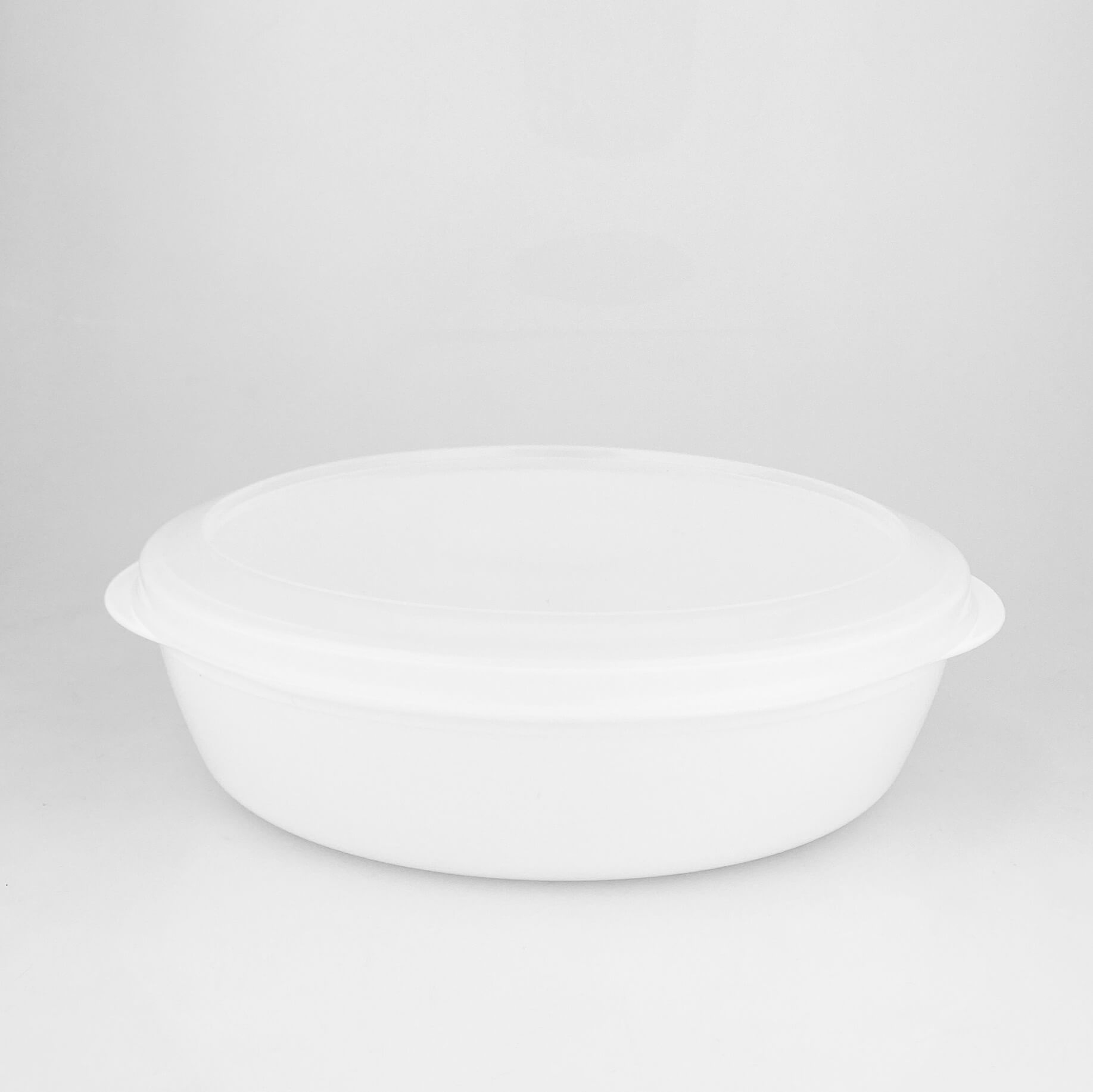 KAUSS 1100ml valge ümmargune